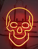 Haunted Skull Sugar Neon Light Sign Lamp Real Glass Wall Decor