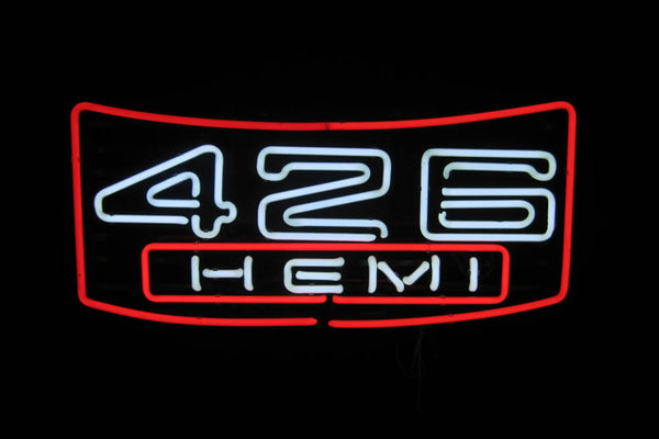 Mopar Hemi 426 Engine Garage Auto Neon Sign Light Lamp