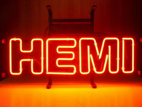 Mopar Hemi Powered Engine Neon Sign Light Lamp