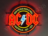 High Voltage Rock N Roll Patch ACDC LED Neon Sign Light Lamp