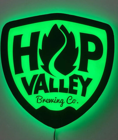 Hop Valley Brewing 2D LED Neon Sign Light Lamp