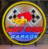 Hot Rod Garage Woodpecker Neon Light Sign Lamp With HD Vivid Printing