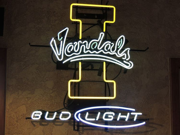 Idaho Vandals Bud Light Mascot Neon Sign Light Lamp
