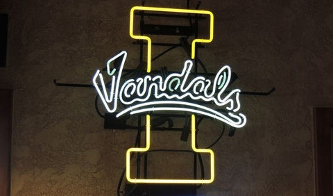Idaho Vandals Mascot Neon Sign Light Lamp