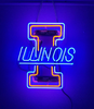 Illinois Fighting Illini Mascot Acrylic Neon Light Lamp Sign