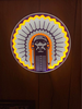 Illinois Fighting Illini Chief Illiniwek 2D LED Neon Sign Light Lamp