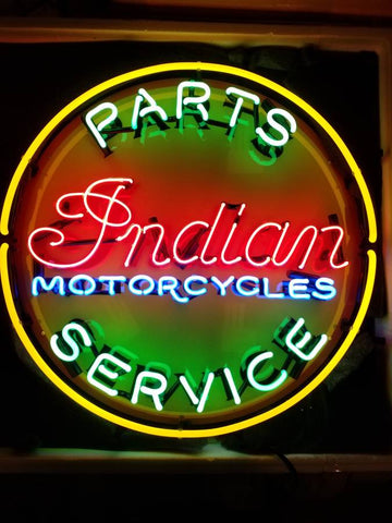 Indian Motorcycles Parts Service Neon Light Sign Lamp HD Vivid Printing