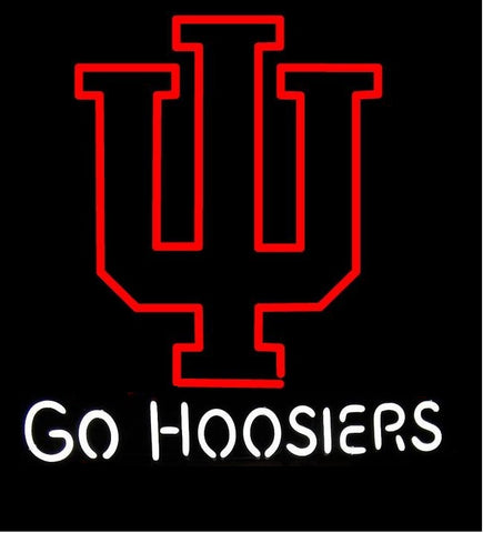 Indiana Hoosiers University Mascot Go Hoosiers Neon Light Lamp Sign