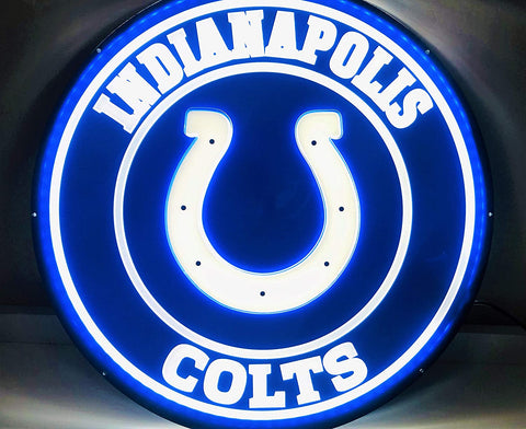 Indianapolis Colts 3D LED Neon Sign Light Lamp