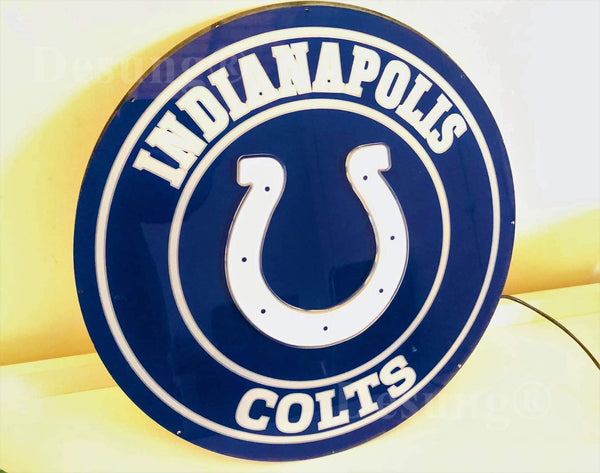 Indianapolis Colts 3D LED Neon Sign Light Lamp