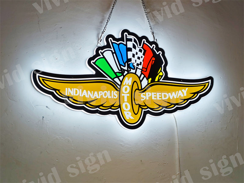 Indianapolis Sign Led Indianapolis Motor Speedway 3D LED Neon Sign Light Lamp – neonsign.us