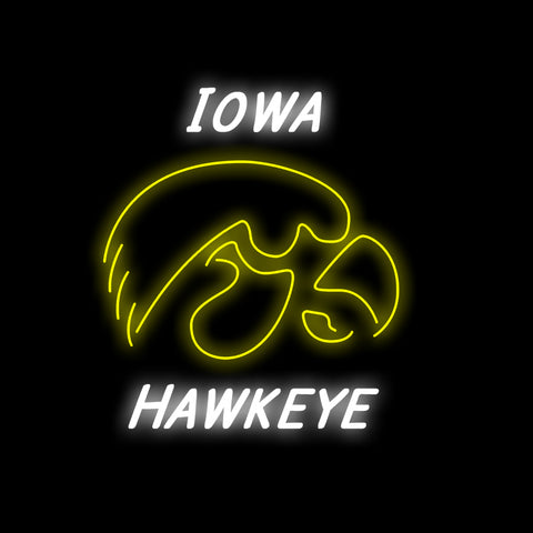 Iowa Hawkeyes Neon Sign Light Lamp