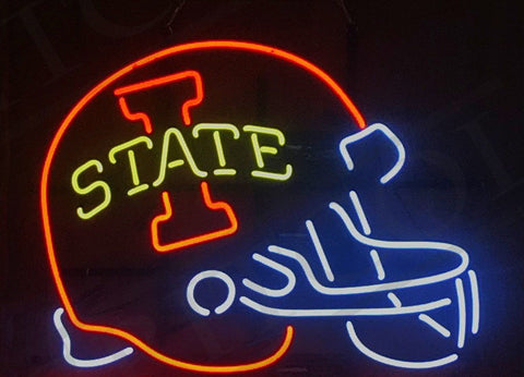Iowa State Cyclones Helmet Neon Light Lamp Sign