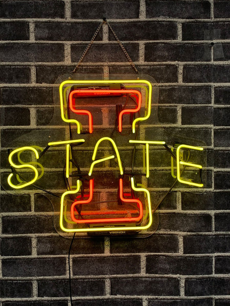 Iowa State Cyclones Mascot Acrylic Neon Light Lamp Sign
