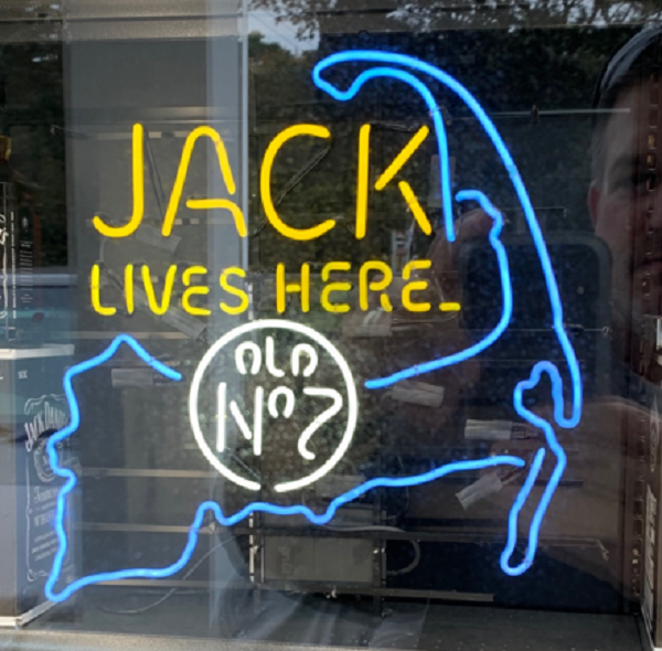 Jack Daniel's Jack Lives Here Cape Cod Neon Sign Lamp Light