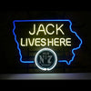 Jack Daniel's Jack Lives Here Iowa Neon Sign Lamp Light