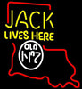 Jack Daniel's Jack Lives Here Louisiana Neon Sign Light Lamp