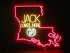 Jack Daniel's Jack Lives Here Louisiana II Neon Sign Light Lamp