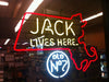 Jack Daniel's Jack Lives Here Massachusetts Neon Sign Lamp Light