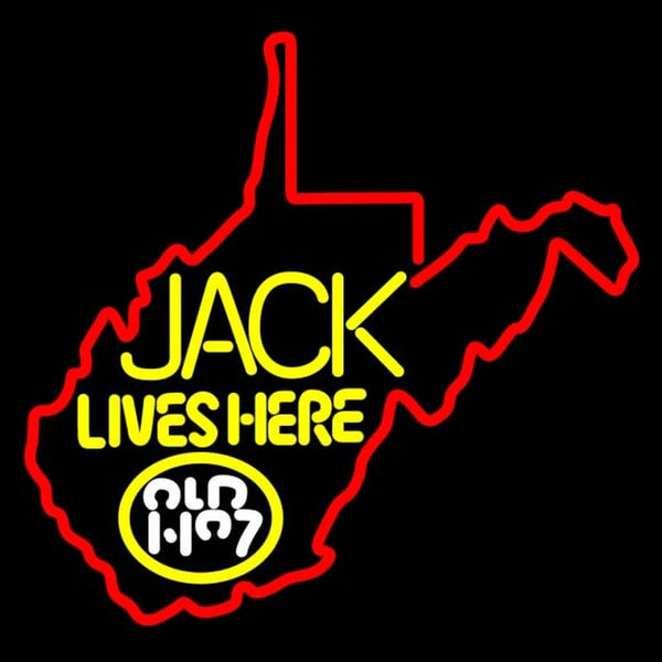 Jack Daniel‘s Jack Lives Here West Viginia Version II Neon Sign Light Lamp