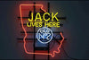 Jack Daniels Jack Lives Here Georgia Neon Sign Lamp Light