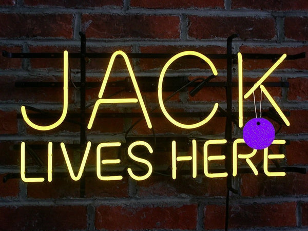 Jack Lives Here Neon Sign Light Lamp