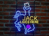 Jack Lives Here Cowboy Neon Sign Light Lamp