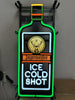 Jagermeister Beer Ice Cold Shot LED Neon Sign Light Lamp With Dimmer