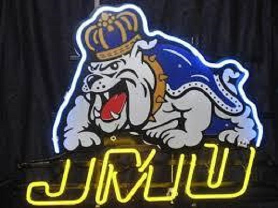 James Madison University JMU Logo Neon Light Lamp Sign