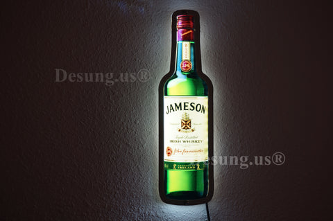 Jameson Irish Whiskey Bottle 2D LED Neon Sign Light Lamp