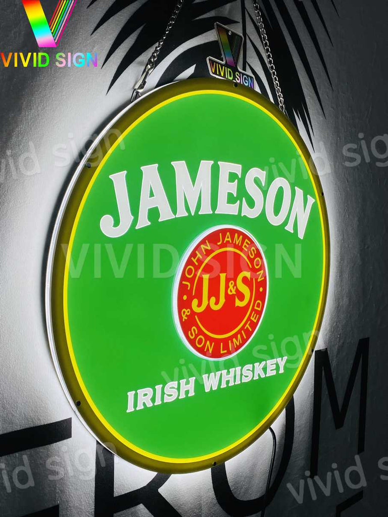Jameson Irish Whiskey 3D LED Neon Sign Light Lamp neonsign.us