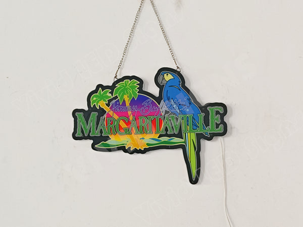 Jimmy Buffett Margaritaville Parrot 3D LED Neon Sign Light Lamp