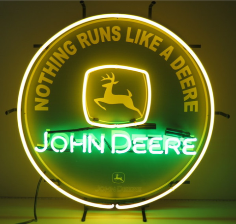 John Deere Quality Farm Equipment Neon Sign Light Lamp