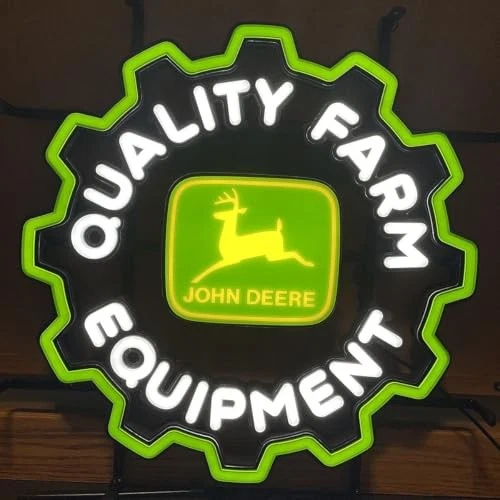 John Deere Quality Farm Equipment LED Neon Sign Light Lamp