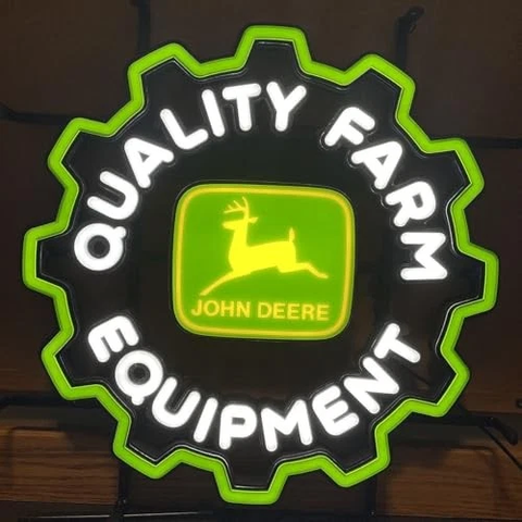 John Deere Quality Farm Equipment LED Neon Sign Light Lamp