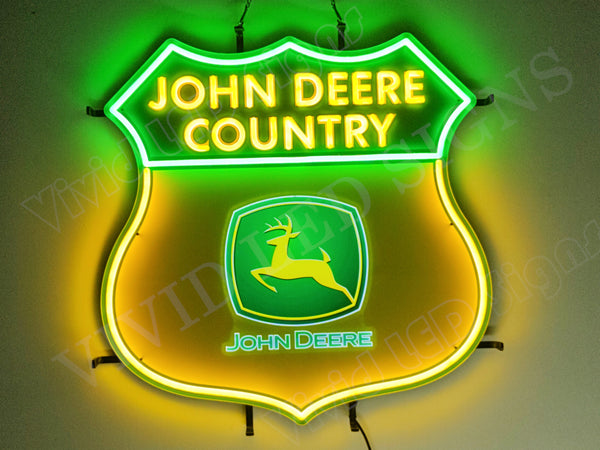 John Deere Vintage 1950s LED Neon Sign Light Lamp