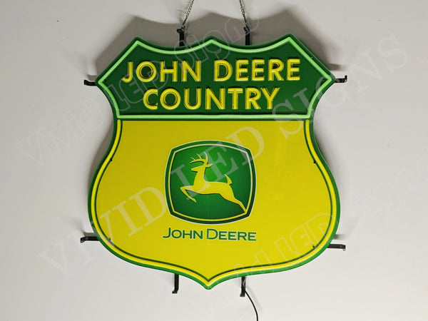 John Deere Vintage 1950s LED Neon Sign Light Lamp