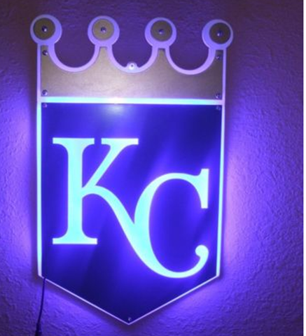 Kansas City Royals 2D LED Neon Sign Light Lamp