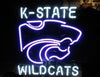 Kansas State Wildcats Mascot University Logo Neon Light Lamp Sign