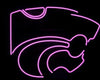 Kansas State Wildcats Mascot Logo Neon Light Lamp Sign