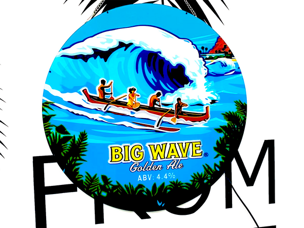 Kona Brewing Big Wave Golden Ale Beer 3D LED Neon Sign Light Lamp