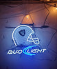 Las Vegas Raiders Bud Light Helmet Beer Neon Sign Light Lamp