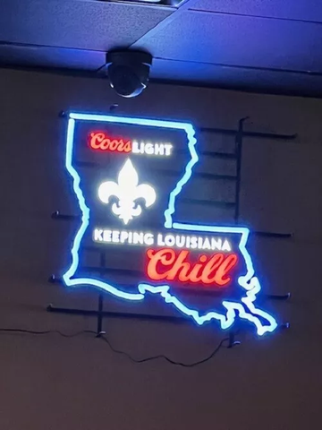 Light Beer Chill Keeping Louisiana LED Neon Sign Light Lamp