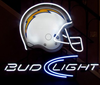 Los Angeles Chargers Bud Light Helmet Beer Neon Sign Light Lamp