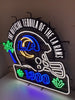 The Official Tequila Of The Los Angeles Rams NFL LED Neon Sign Light Lamp