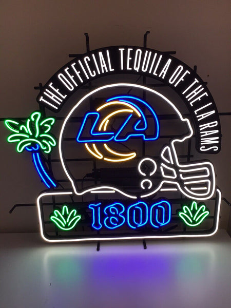 The Official Tequila Of The Los Angeles Rams NFL LED Neon Sign Light Lamp