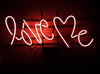 Love Me Neon Light Sign Lamp Real Glass Wall Decor Version II