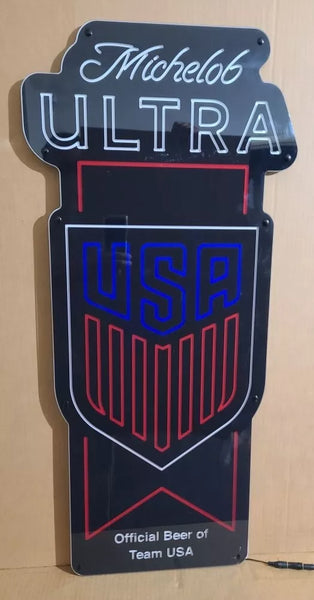 Michelob Ultra Beer Soccer Team USA 2D LED Neon Sign Light Lamp