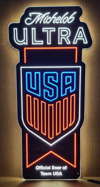 Michelob Ultra Beer Soccer Team USA 2D LED Neon Sign Light Lamp