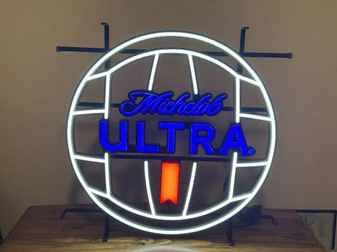 Michelob Ultra Volleyball LED Neon Sign Light Lamp